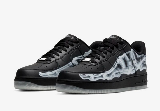 Men's Air Force 1 '07 Skeleton Black 032 Men's Air Force 1 '07 Skeleton Black 032